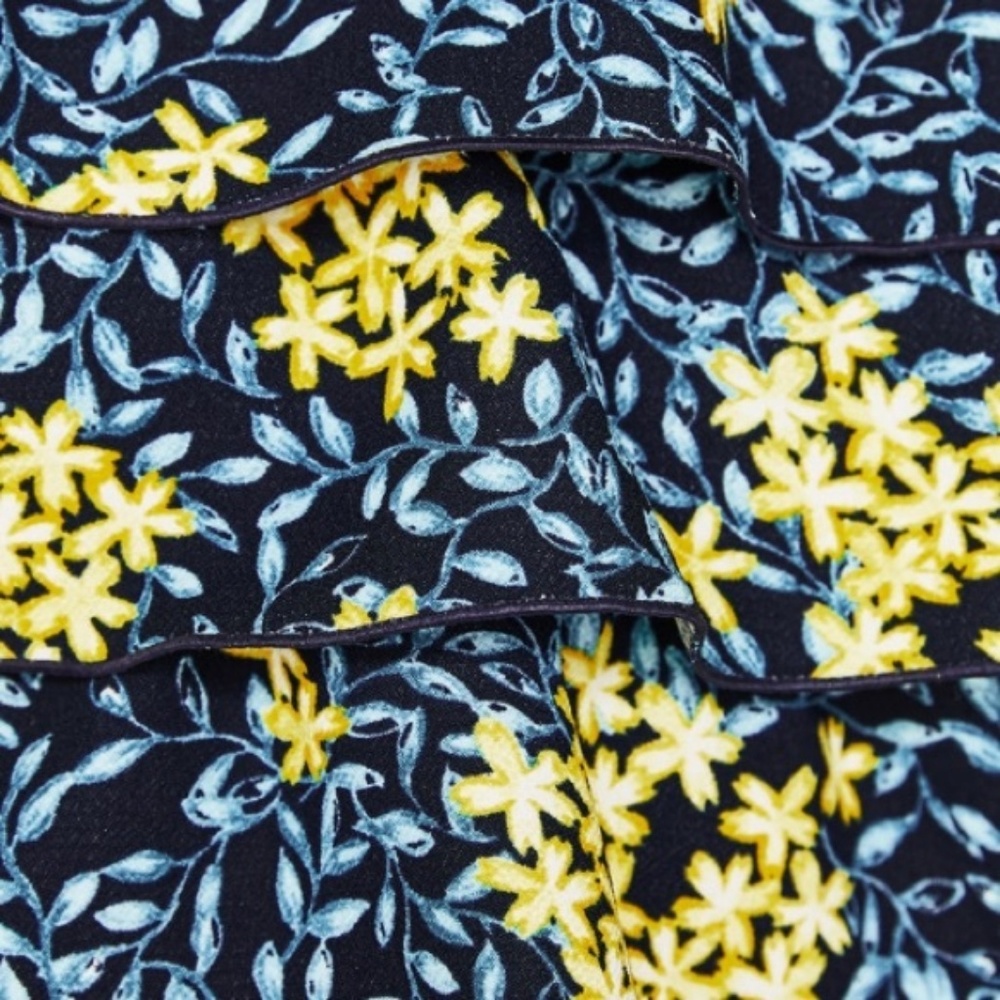 NEW Zara Short Sleeved Printed Top with Ruffle - Picture 4 of 4